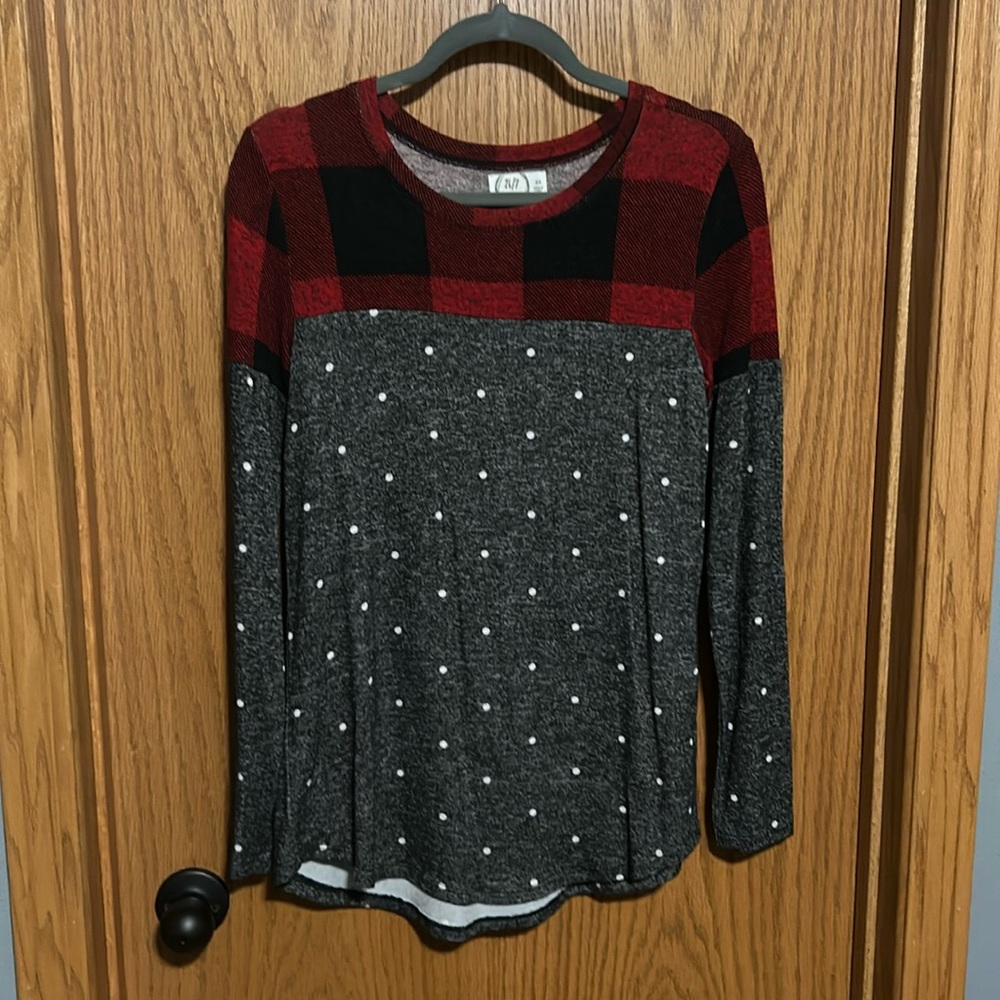 Soft brushed long sleeve cozy top